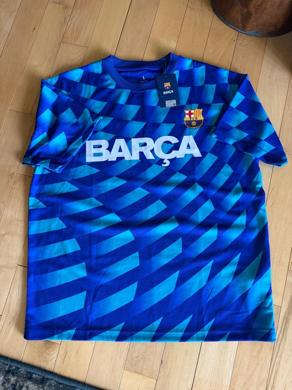 BARÇA Blue Graphic Men's Jersey Shirt
